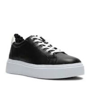 𝅺SCHUTZ Kristin Women’s Black Leather Sneakers